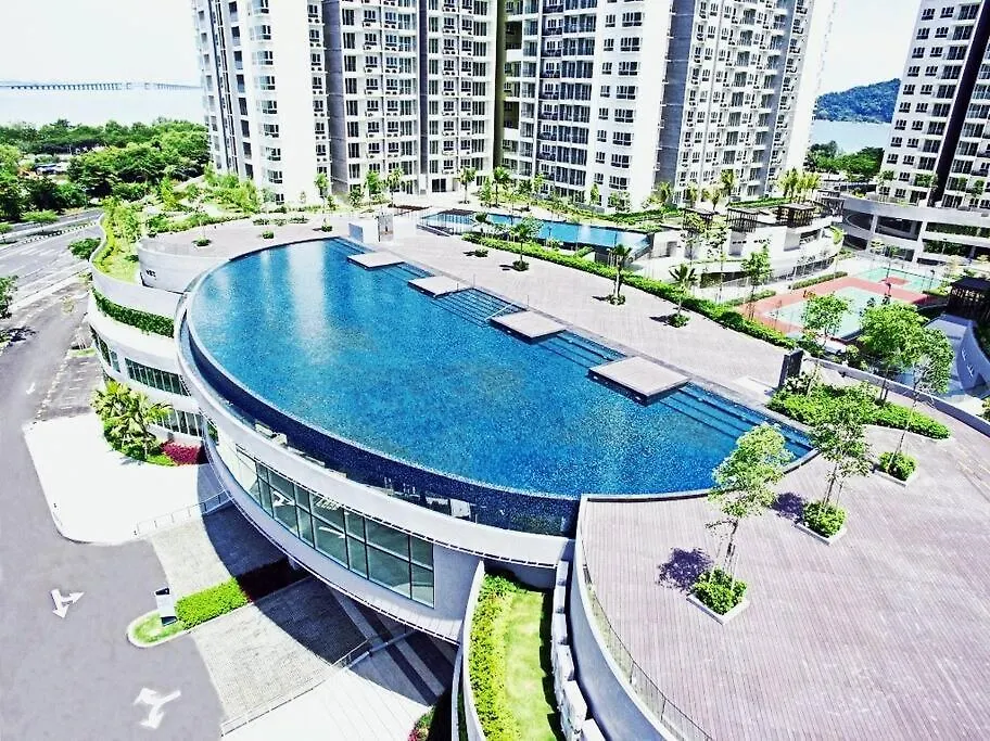 ●T11●2Pax●Studio●5Min●Queensbay●Pg Bridge View● Bayan Lepas 0*,  Malesia